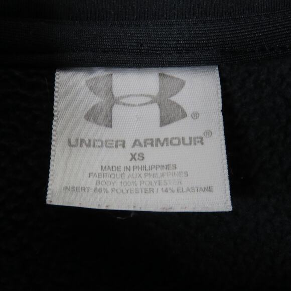 Under Armour Women's Black Fleece Zip Up Jacket Extra Small XS - Picture 5 of 7